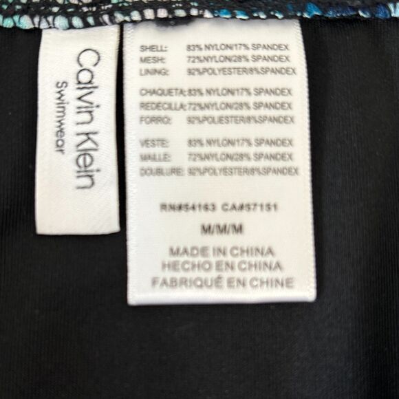 NEW Calvin Klein Womens Floral Print High Waisted Swimsuit Bottom Medium - Picture 5 of 5